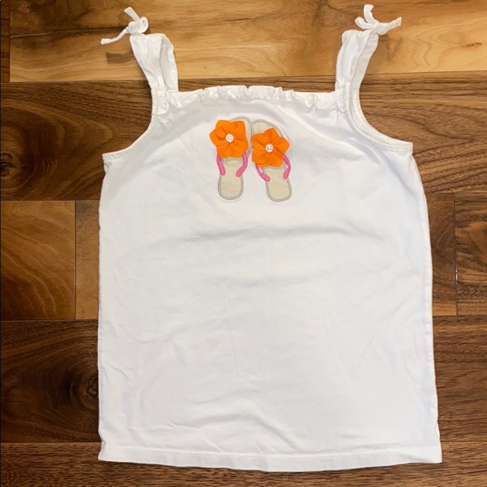 Janie and Jack white tank size 8